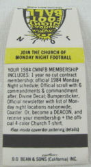 Church of Monday Night Football